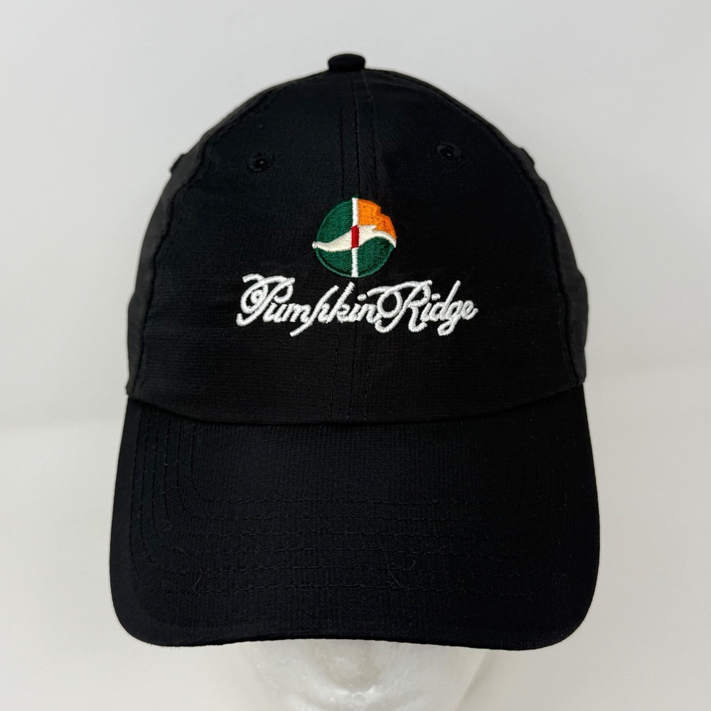 Imperial Pumpkin Ridge Golf Club Hat Mens Black Performance Strapback L210P